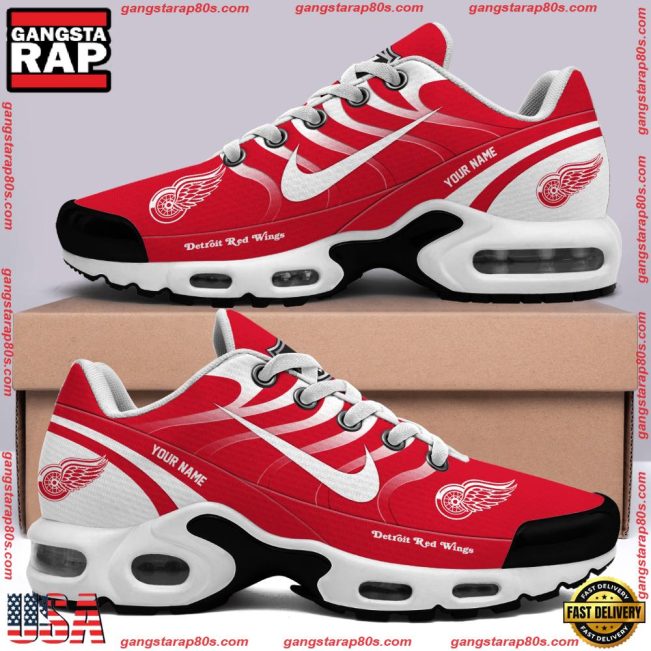 NHL Detroit Red Wings Glory never sleeps Custom Name Air Max Plus Shoes Running Sneakers - soulcals