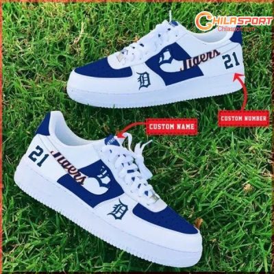 Detroit Tigers MLB Sneakers Stylish Air Low Top AF1 Shoes for Men and Women - soulcals