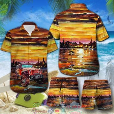 Tractor Sunset Hawaiian Shirt And Shorts - Hot Sale 2025