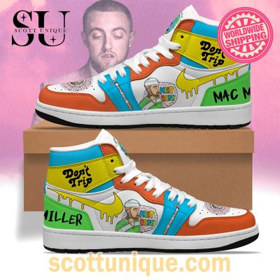 Dont Trip Mac Miller Nike Air Jordan 1 High Top Sneaker -Soulcals.com