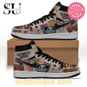 Dream Aerosmith Graffiti Nike Air Jordan 1 High Top Sneaker -Soulcals.com