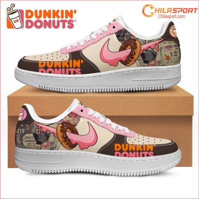Dunkin Donuts Air Low Top AF1 Sneakers Stylish Unisex Shoes Gift Idea - soulcals