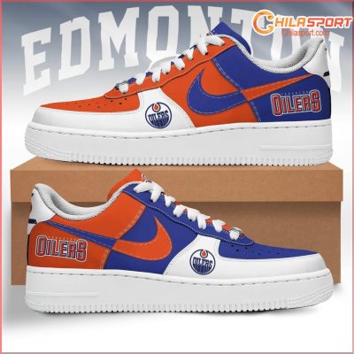 Edmonton Oilers Air Low Top AF1 Sneakers Stylish Footwear For Men and Women Official Merchandise - soulcals