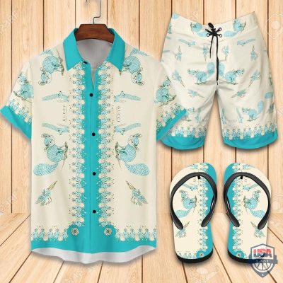 Gucci Set Hawaiian Shirt Beach Short 07 - Hot Sale 2025