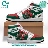 NHL Minnesota Wild Special Team Mascot Design Air Jordan 1 Sneaker - soulcals.com