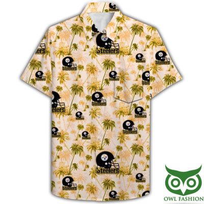 Pittsburgh Steelers Combo Hawaii Shirt Shorts Flip Flops