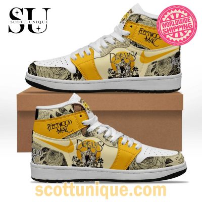 Fleetwood Mac Dreams Sings Nike Air Jordan 1 High Top Sneaker -Soulcals.com