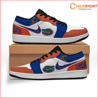 Florida Gators AJ1 Low Sneakers Stylish Shoes for Men and Women Sports Fans - soulcals
