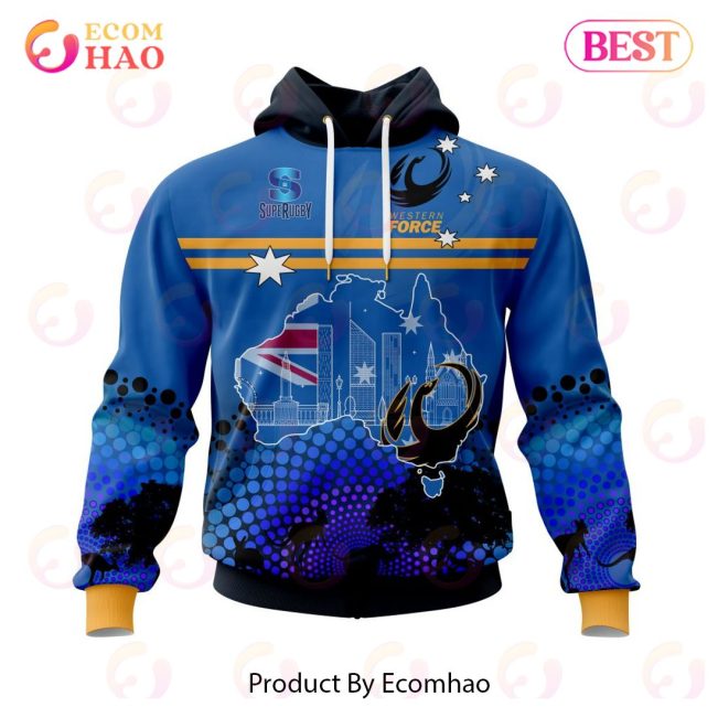 Force SUPER RUGBY Specialized Concepts For Australia's Day Kits 3D Hoodie -soulcals