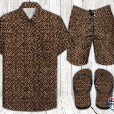 Louis Vuitton Combo Hawaiian Shirt And Short 29 - Hot Sale 2025