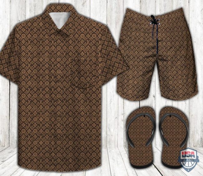 Louis Vuitton Combo Hawaiian Shirt And Short 29 - Hot Sale 2025