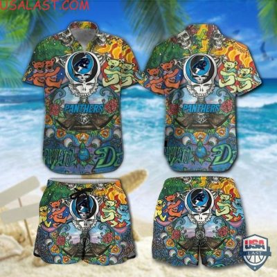 Nfl Carolina Panthers Grateful Dead Bears Hawaiian Shirt And Shorts - Hot Sale 2025