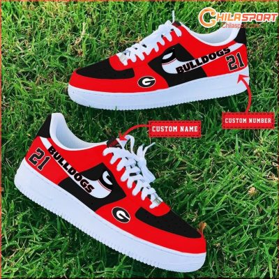 Georgia Bulldogs Air Low Top AF1 Sneakers Stylish Trendy Shoes - soulcals