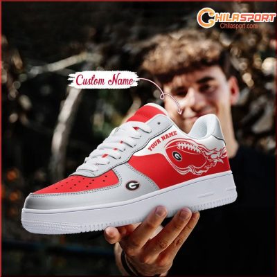 Georgia Bulldogs NCAA Air Low Top AF1 Sneakers Stylish Shoe Gift for Men and Women - soulcals