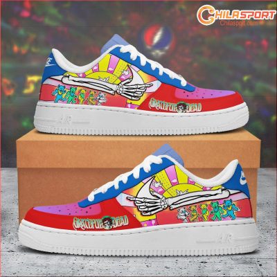 Grateful Dead Air Low Top AF1 Sneakers Unique Shoes for Men and Women Collection - soulcals