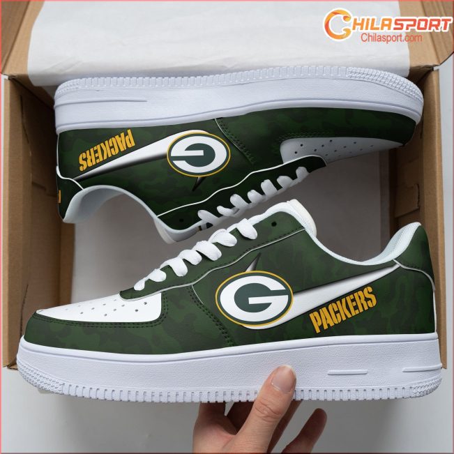 Green Bay Packers AF1 Sneakers Stylish Football Fan Gift - soulcals