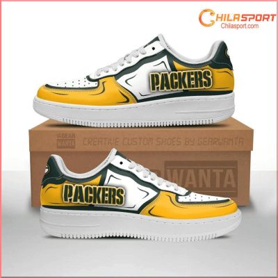Green Bay Packers Air Low Top AF1 Sneakers - Stylish Trendy Sale - soulcals