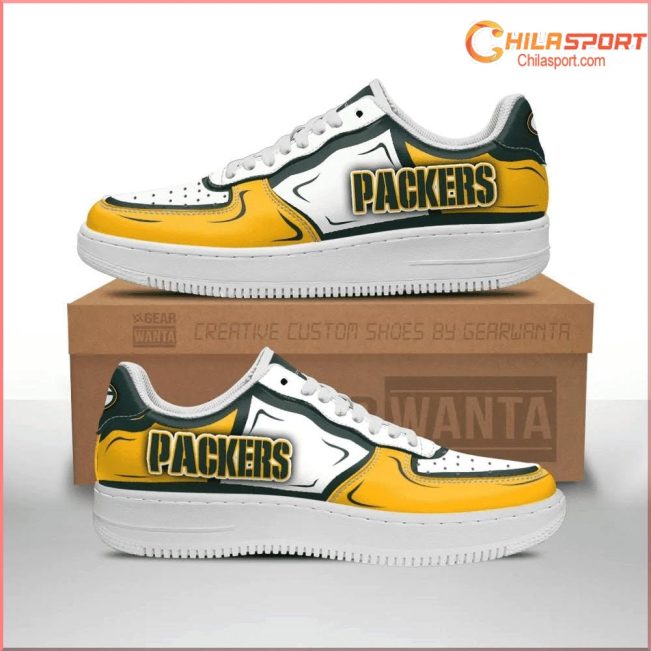 Green Bay Packers NFL Air Low Top AF1 Sneakers Stylish Trendy Gift - soulcals