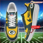 Green Bay Packers Personalized AF1 Shoes Stylish Fan Gifts - soulcals