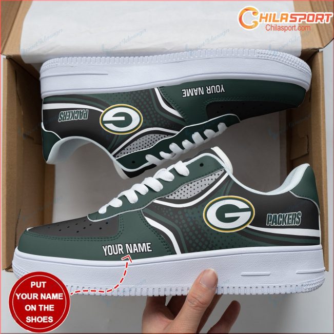 Green Bay Packers Personalized Air Force One Shoes Unique Gift For Fans - soulcals