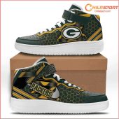 Green Bay Packers Stylish AF1 Sneakers For Fanatics - soulcals