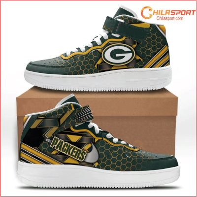 Green Bay Packers Trendy Air Low Top AF1 Sneakers Stylish Fan Shoes - soulcals