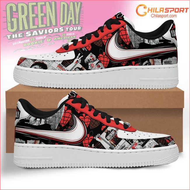 Green Day Inspired Low Top Sneakers Stylish Shoes For Men and Women - soulcals