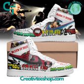 Linkin Park Burn It Down Air Jordan 1 Sneaker - soulcals.com