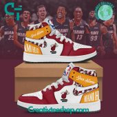 NBA Miami Heat Air Jordan 1 Sneakers - soulcals.com