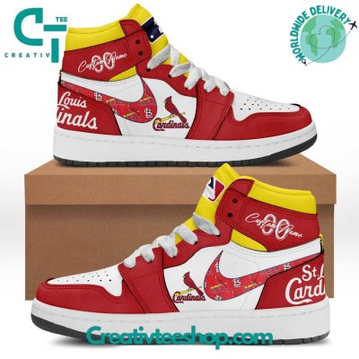 MLB St. Louis Cardinals Personalized Air Jordan 1 Sneaker - soulcals.com