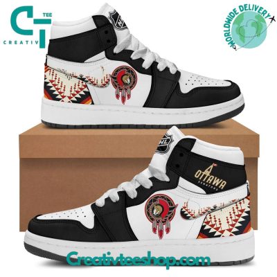 Ottawa Senators NHL Native American Heritage Month Air Jordan 1 Sneaker - soulcals.com