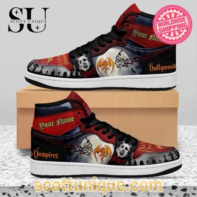 Hollywood Vampires Dark Night Air Jordan 1 Sneakers -Soulcals.com