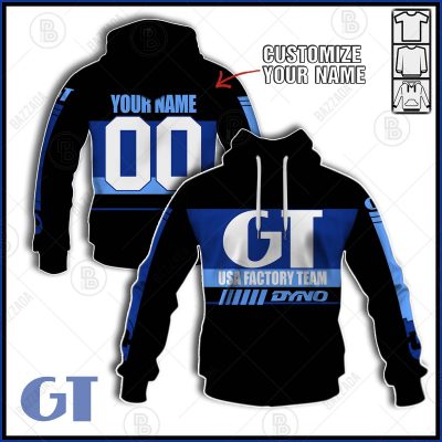 GT TEAM BLACK BLUE USA FACTORY TEAM DYNO RACE OLD SCHOOL BIKE JERSEY CLASSIC BMX JERSEY RACE BIKE SHIRT VINTAGE- Personalize name and number