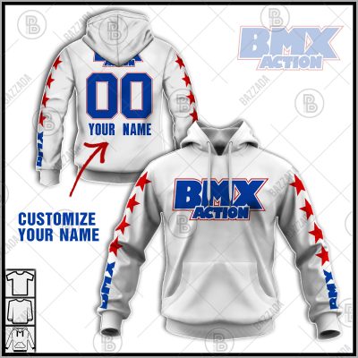 BMX ACTION OLD SCHOOL BIKE JERSEY CLASSIC BMX JERSEY RACE BIKE SHIRT VINTAGE- Personalize name and number