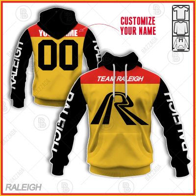RALEIGH TEAM OLD SCHOOL BIKE JERSEY CLASSIC BMX JERSEY RACE BIKE SHIRT VINTAGE- Personalize name and number