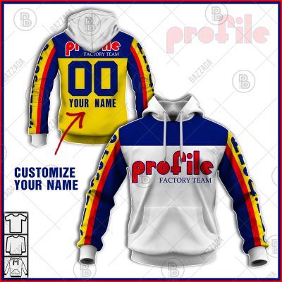 PROFILE FACTORY TEAM OLD SCHOOL BIKE JERSEY CLASSIC BMX JERSEY RACE BIKE SHIRT VINTAGE- Personalize name and number