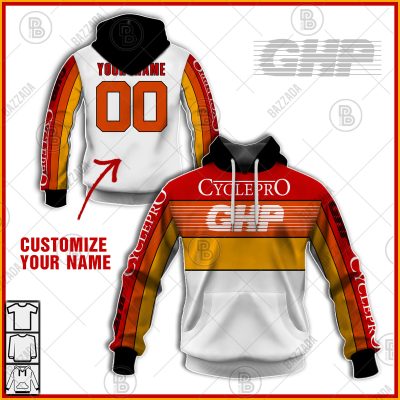 GHP RACE CYCLEPRO OLD SCHOOL BIKE JERSEY CLASSIC BMX JERSEY RACE BIKE SHIRT VINTAGE- Personalize name and number