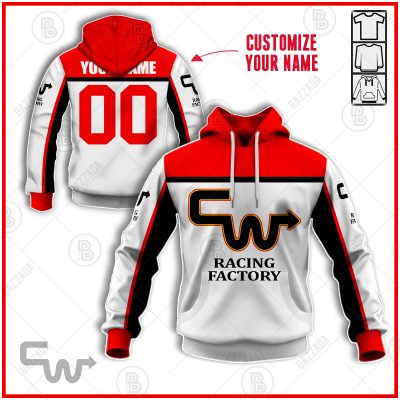 CW RACING FACTORY WHITE OLD SCHOOL BIKE JERSEY CLASSIC BMX JERSEY RACE BIKE SHIRT VINTAGE- Personalize name and number