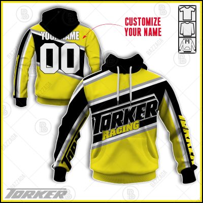 TORKER TEAM FACTORY BLACK YELLOW OLD SCHOOL BIKE JERSEY CLASSIC BMX JERSEY RACE BIKE SHIRT VINTAGE- Personalize name and number