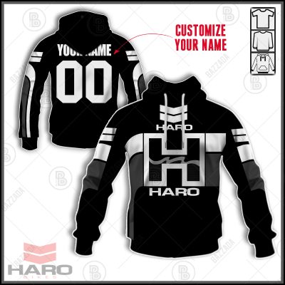 HARO RACE BLACK LIE WHITE GREY OLD SCHOOL BIKE JERSEY CLASSIC BMX JERSEY RACE BIKE SHIRT VINTAGE- Personalize name and number