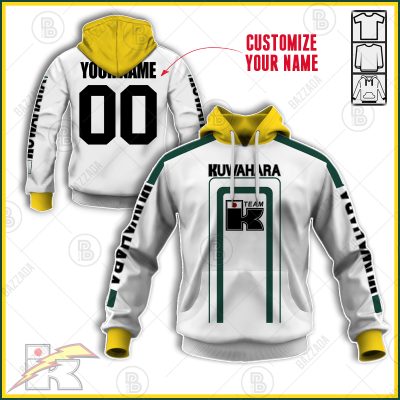 KUWAHARA TEAM WHITE LINE GREEN OLD SCHOOL BIKE JERSEY CLASSIC BMX JERSEY RACE BIKE SHIRT VINTAGE- Personalize name and number