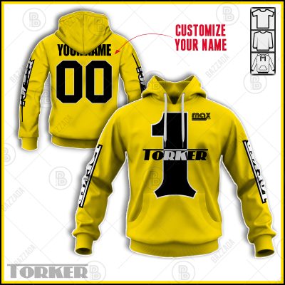 TORKER ONE MAX USA TEAM YELLOW OLD SCHOOL BIKE JERSEY CLASSIC BMX JERSEY RACE BIKE SHIRT VINTAGE- Personalize name and number