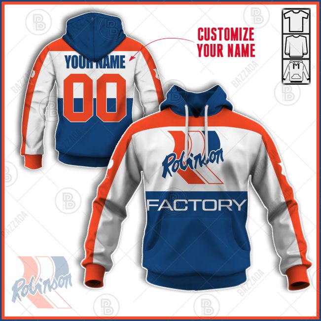 ROBINSON OLD SCHOOL BIKE JERSEY CLASSIC BMX JERSEY RACE BIKE SHIRT VINTAGE- Personalize name and number
