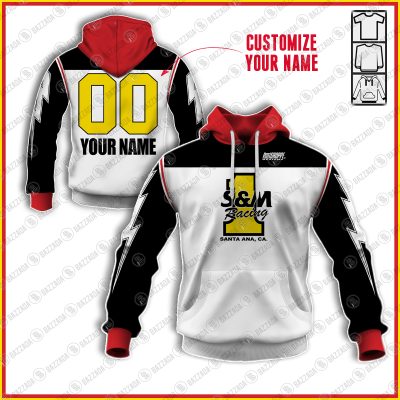 S&M RACING TEAM 001 OLD SCHOOL BIKE JERSEY CLASSIC BMX JERSEY RACE BIKE SHIRT VINTAGE- Personalize name and number