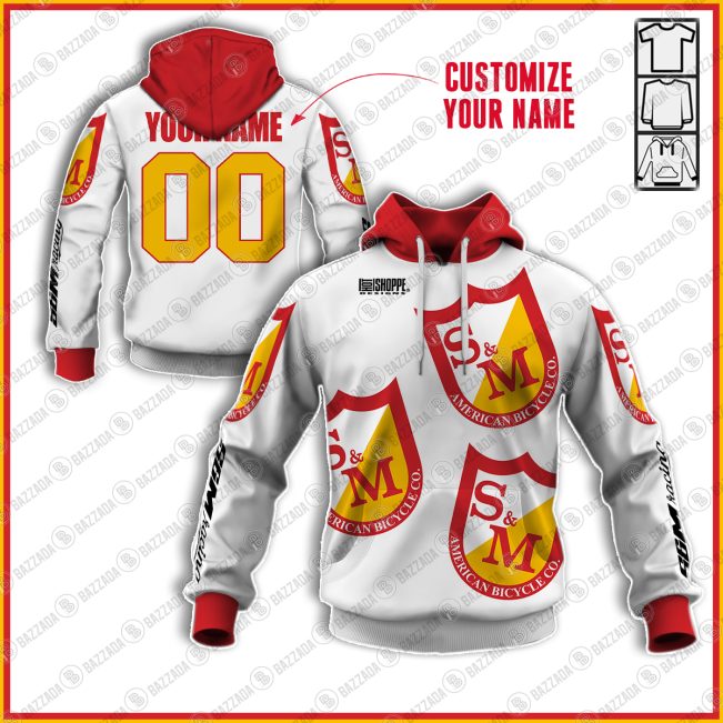 S&M RACING TEAM 001 OLD SCHOOL BIKE JERSEY CLASSIC BMX JERSEY RACE BIKE SHIRT VINTAGE- Personalize name and number