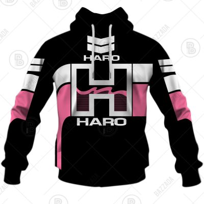 HARO RACE BLACK LIE WHITE PINK OLD SCHOOL BIKE JERSEY CLASSIC BMX JERSEY RACE BIKE SHIRT VINTAGE- Personalize name and number