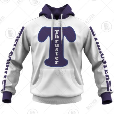 THRUSTER RACING WHITE OLD SCHOOL BIKE JERSEY CLASSIC BMX JERSEY RACE BIKE SHIRT VINTAGE- Personalize name and number