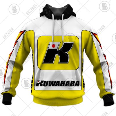 KUWAHARA TEAM WHITE LINE YELLOW OLD SCHOOL BIKE JERSEY CLASSIC BMX JERSEY RACE BIKE SHIRT VINTAGE- Personalize name and number