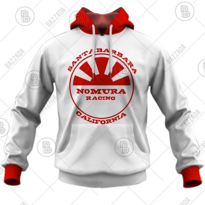 NOMURA RACING TEAM SANTABARBARA CALIFORNIA WHITE OLD SCHOOL BIKE JERSEY CLASSIC BMX JERSEY RACE BIKE SHIRT VINTAGE- Personalize name and number