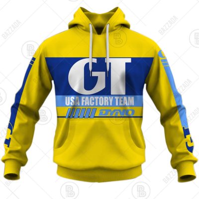 GT TEAM YELLOW OLD SCHOOL BIKE JERSEY CLASSIC BMX JERSEY RACE BIKE SHIRT VINTAGE- Personalize name and number